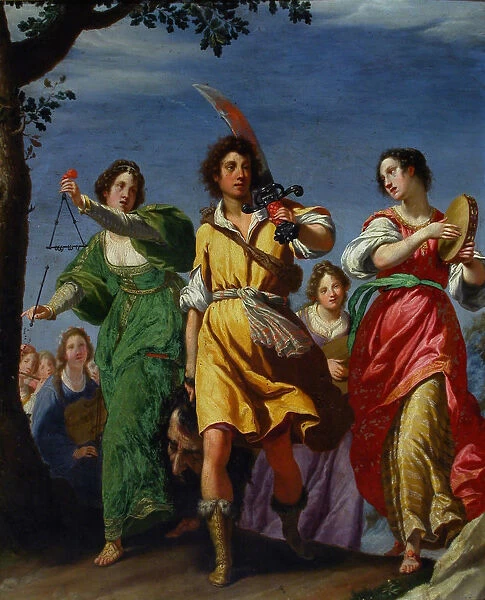 The Triumph of David, 1610. Creator: Rosselli, Matteo (1578-1650)