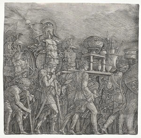 The Triumphs of Caesar: The Corselet Bearers, c. 1495. Creator: Andrea Mantegna (Italian