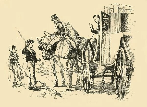 The tutors carriage met them, (1907). Creator: Unknown
