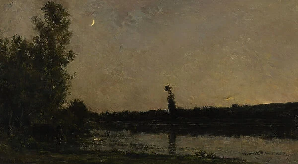 Twilight, 1866. Creator: Charles Francois Daubigny