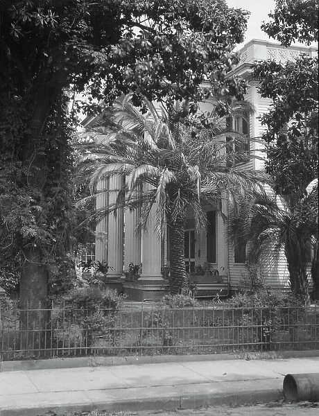 Two-story house with columned porch, New Orleans or Charleston, South Carolina, c1920-1926. Creator: Arnold Genthe