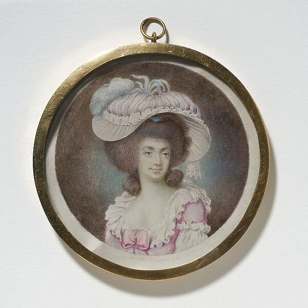 Unknown woman, possibly the artist's future wife Ulrika Maria Stahlberg, died 1797, 1786. Creator: Arvid Lundback