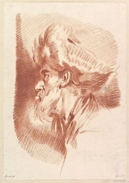 Untitled (Head Of A Man In Turban), mid-18th century to early 19th century