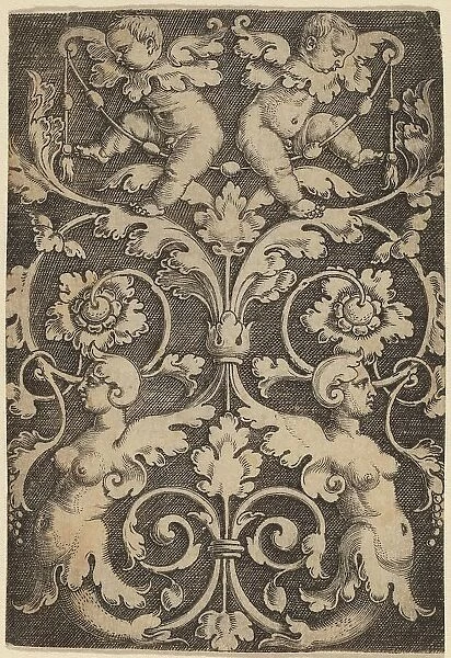 Upright Ornament with Two Sirens. Creator: Master of the Horse Heads