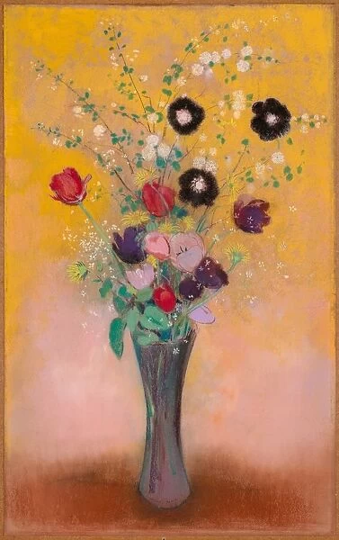 Vase of Flowers, 1916. Creator: Odilon Redon (French, 1840-1916)
