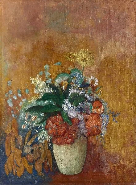 Vase of Flowers, c. 1905. Creator: Odilon Redon (French, 1840-1916)