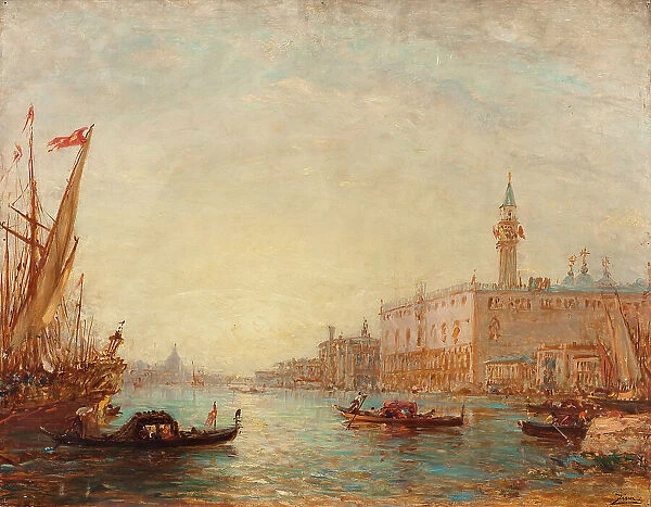Venise, le Palais des Doges, between 1870 and 1890. Creator: Felix Francois Georges Philibert Ziem
