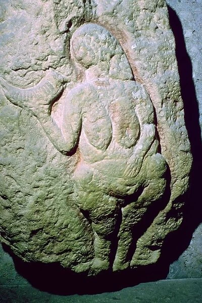 The Venus of Laussel, which may be interpreted as an earth-mother