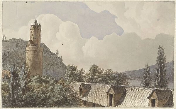 View over Andernach and the Rhine, 1820-1872. Creator: Hendrik Abraham Klinkhamer