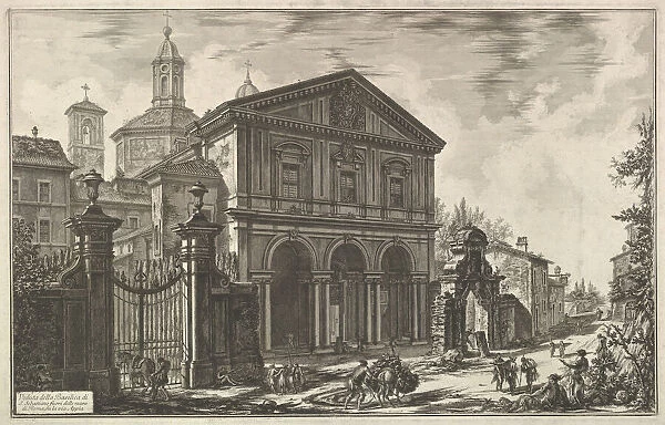View of the Basilica of San Sebastiano fuori delle mura [St. Sebastian ouside the Wall