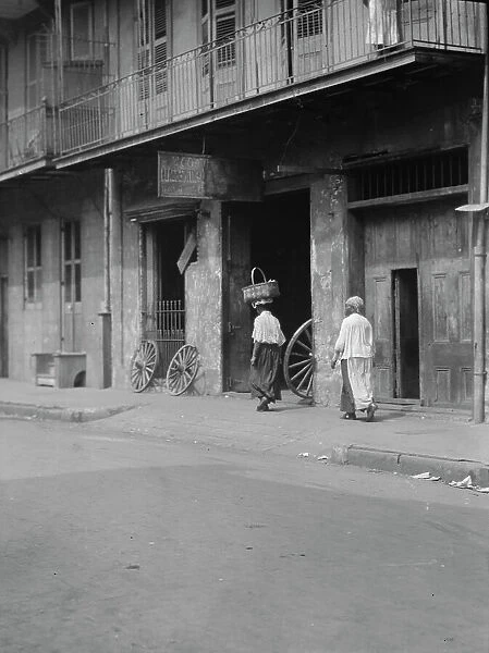View down Chartres Street, New Orleans, between 1920 and 1926. Creator: Arnold Genthe