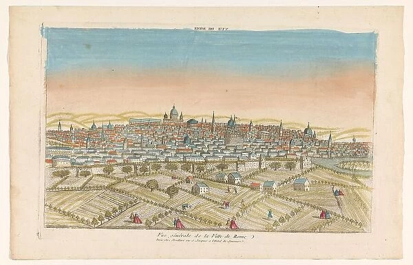 View of the city of Rome, 1759-c.1796. Creators: Louis-Joseph Mondhare, Anon