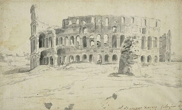 View of the Colosseum in Rome, unknown date. Creator: Anon