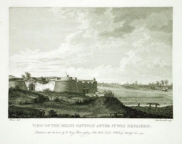 View of the Delhi Gateway After It Was Repaired, 1794. Creator: Robert Home