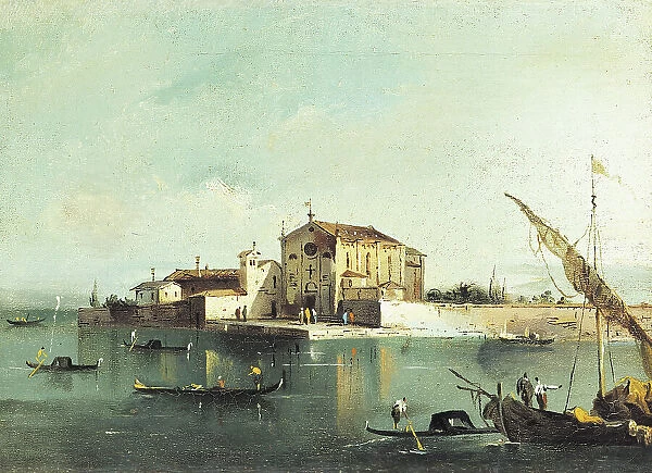 View of the island of San Cristoforo di Murano. Creators: Francesco Guardi, Giacomo Guardi