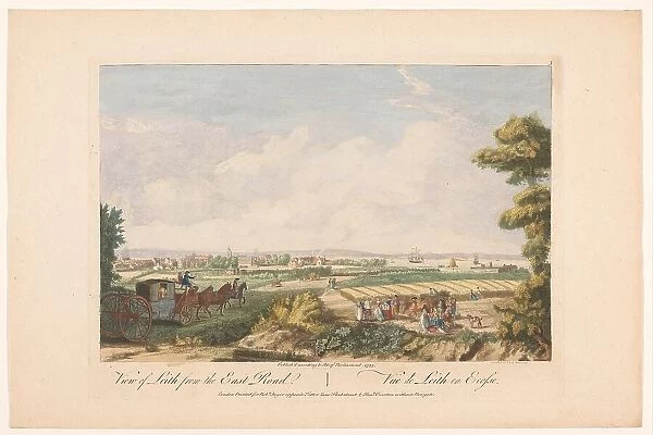 View of Leith from the East Road, Scotland, 1753. Creator: Paul Sandby