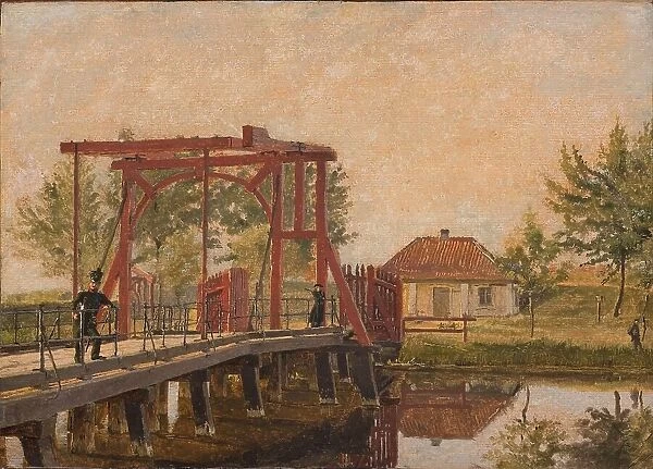 View of the North Bridge of the Citadel. Study, 1835-1839. Creator: Christen Købke