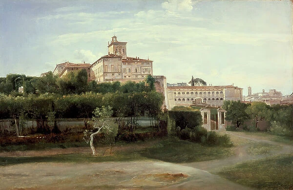 View of the Quirinal Palace, Rome, c1806. Creator: Francois-Marius Granet