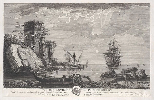 View of the Surroundings of the Port of Toulon, ca. 1750-1800. Creator: Giavaranni