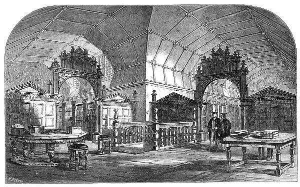 Views of Merton College, Oxford: the Library, 1864. Creator: Mason Jackson