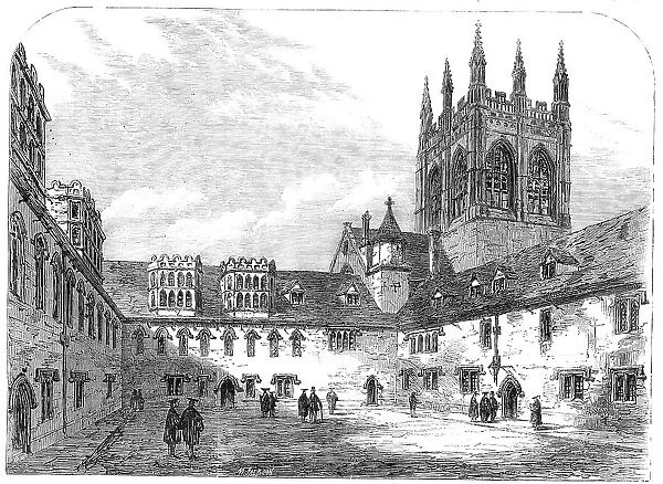 Views of Merton College, Oxford: the undergraduates' quadrangle, 1864. Creator: Mason Jackson