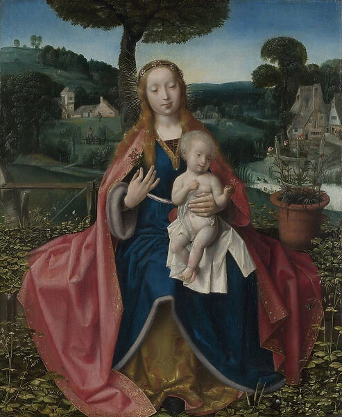 The Virgin and Child in a Landscape, Early16th cen Artist: Provost (Provoost), Jan (1465-1529)