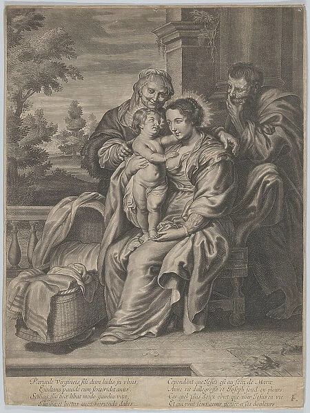 The Virgin and Child with Saint Anne and Joseph, ca. 1650-1700. Creator: Anon