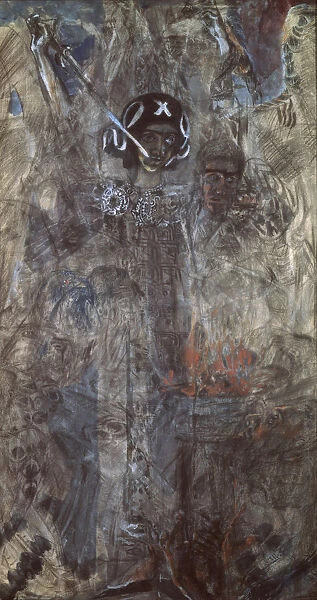 The Vision of the Prophet Ezekiel, 1906. Artist: Vrubel, Mikhail Alexandrovich (1856-1910)