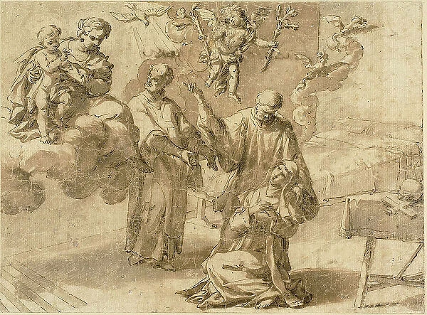 Vision of Saint Catherine of Siena, n.d. Creator: Alessandro Turchi