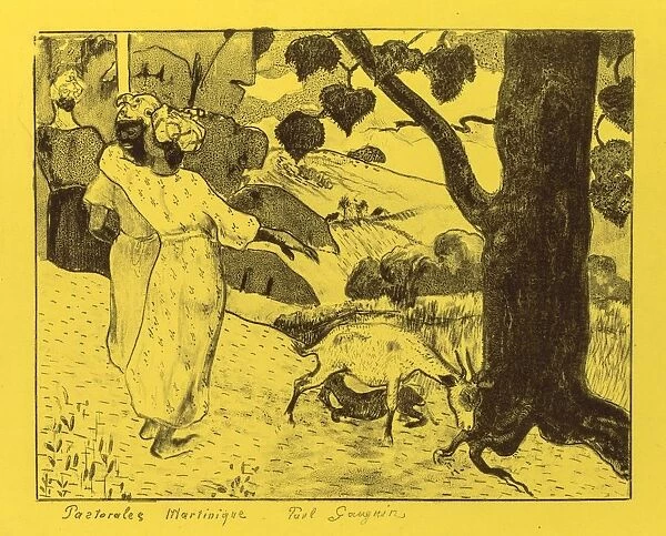 Volpini Suite: Martinique Pastoral (Pastorales Martinique), 1889. Creator: Paul Gauguin (French