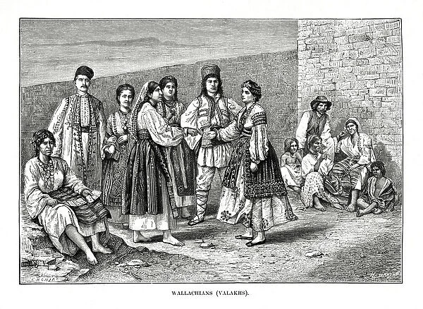 Wallachians, 1879. Artist: E Ronjat