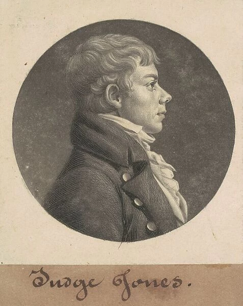 Walter Jones, 1805. Creator: Charles Balthazar Julien Fevret de Saint-Memin