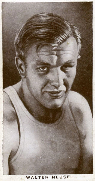 Walter Neusel, German boxer, 1938