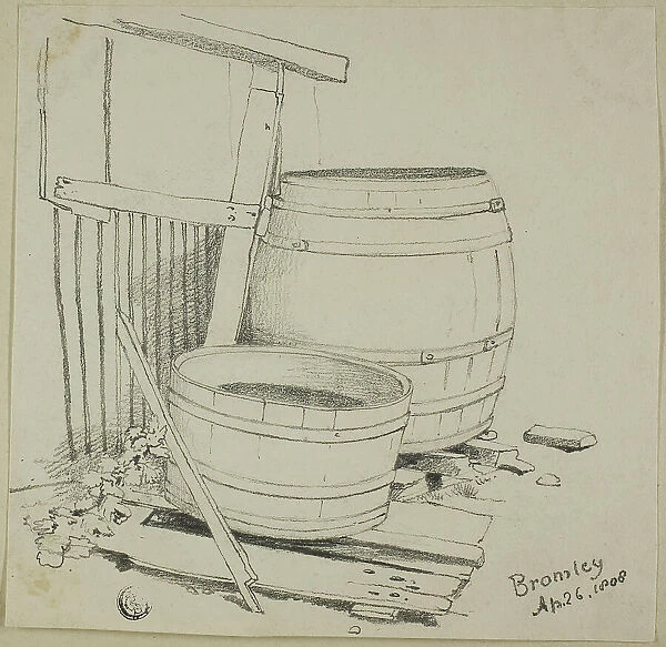 Washtub and Barrel, 1808 / 47. Creator: Joshua Cristall