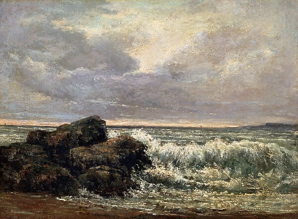 The Wave, c1870. Artist: Gustave Courbet