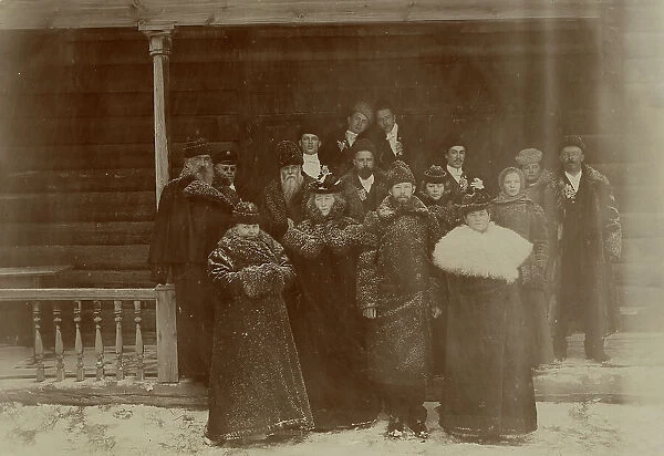 Wedding of Yudin L.G., son of G.V. Yudin, Krasnoyarsk merchant, wine merchant, gold miner, 1900. Creator: Unknown