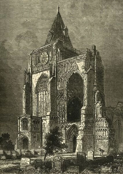 The West Front, Crowland Abbey, 1898. Creator: Unknown