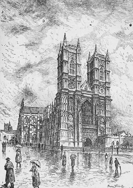 Westminster Abbey, 1890. Artist: Hume Nisbet