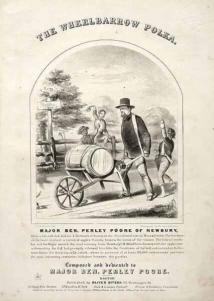 The Wheelbarrow Polka - Sheet Music Cover. Creator: Winslow Homer (American, 1836-1910)