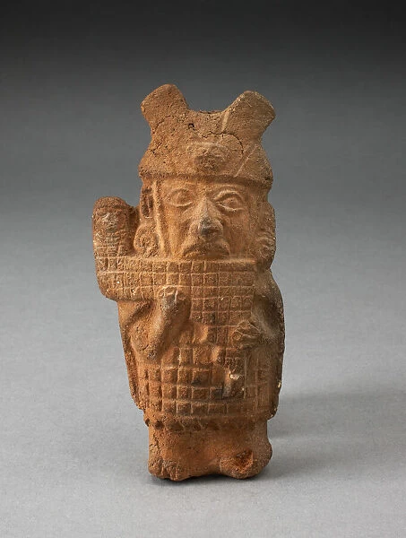 Whistle in the Form of a Figure Playing Pipes, 100 B. C.  /  A. D. 500. Creator: Unknown