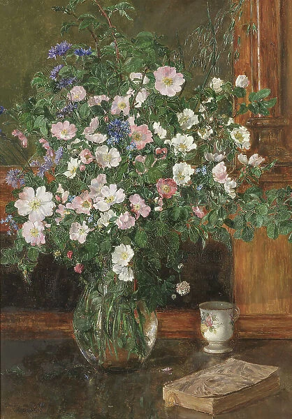 Wild Briar Roses, 1908. Creator: Anna Munthe-Norstedt
