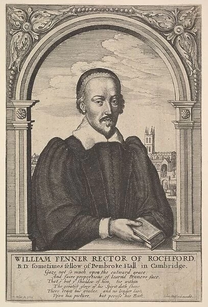 William Fenner, Rector of Rochford, 1656. Creator: Wenceslaus Hollar