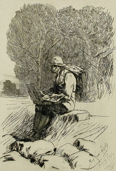 William Lesly, 1875. Creator: Félicien Rops