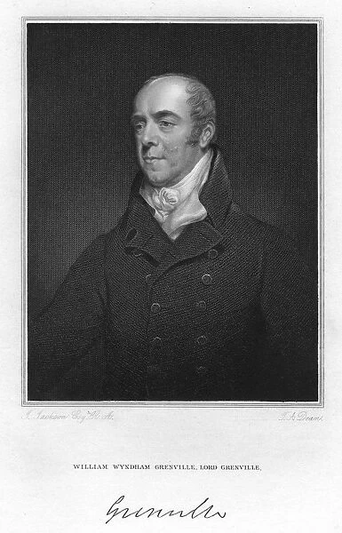 William Wyndham Grenville, 1st Baron Grenville, British Whig statesman and Prime Minister, 1829. Artist: Dean