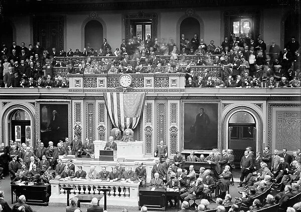 Wilson Before Congress...1913. Creator: Harris & Ewing. Wilson Before Congress...1913. Creator: Harris & Ewing