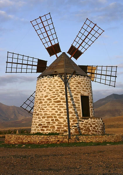 Windmill near Tefia, Fuerteventura, Canary Islands