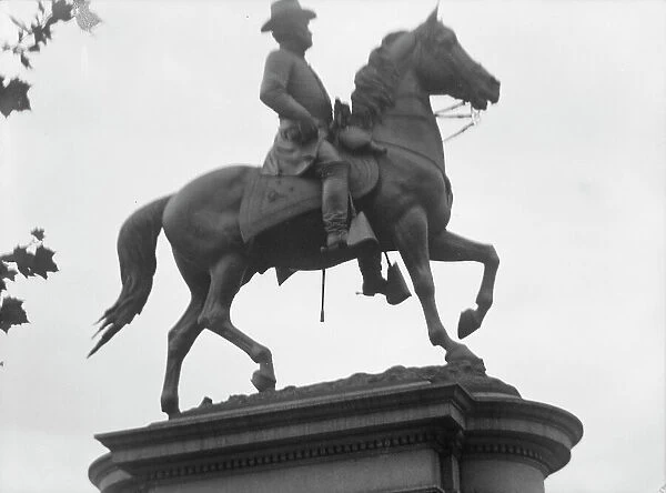Winfield Scott Hancock - Equestrian statues in Washington, D.C. between 1911 and 1942. Creator: Arnold Genthe