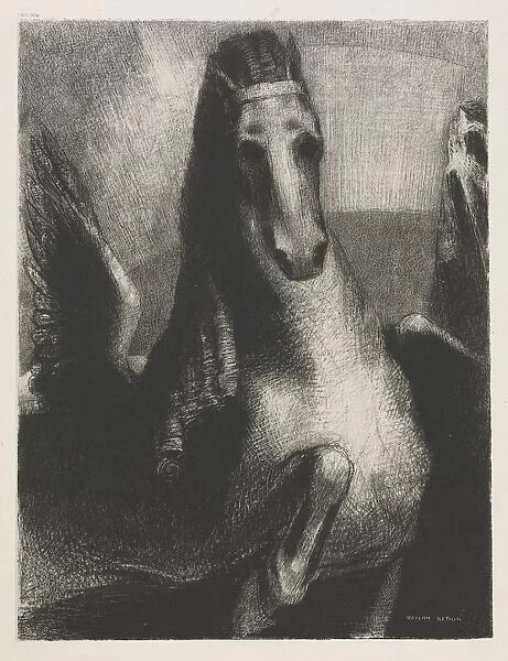 The Wing, 1893. Creator: Becquet (French); Odilon Redon (French, 1840-1916)