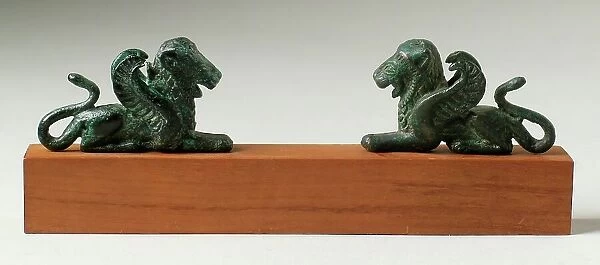 Two Winged Lions, c.500 B.C.. Creator: Unknown