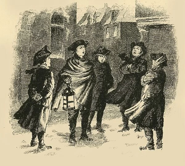 During the winter months the scholars were sent out to sing in the streets, (1907)